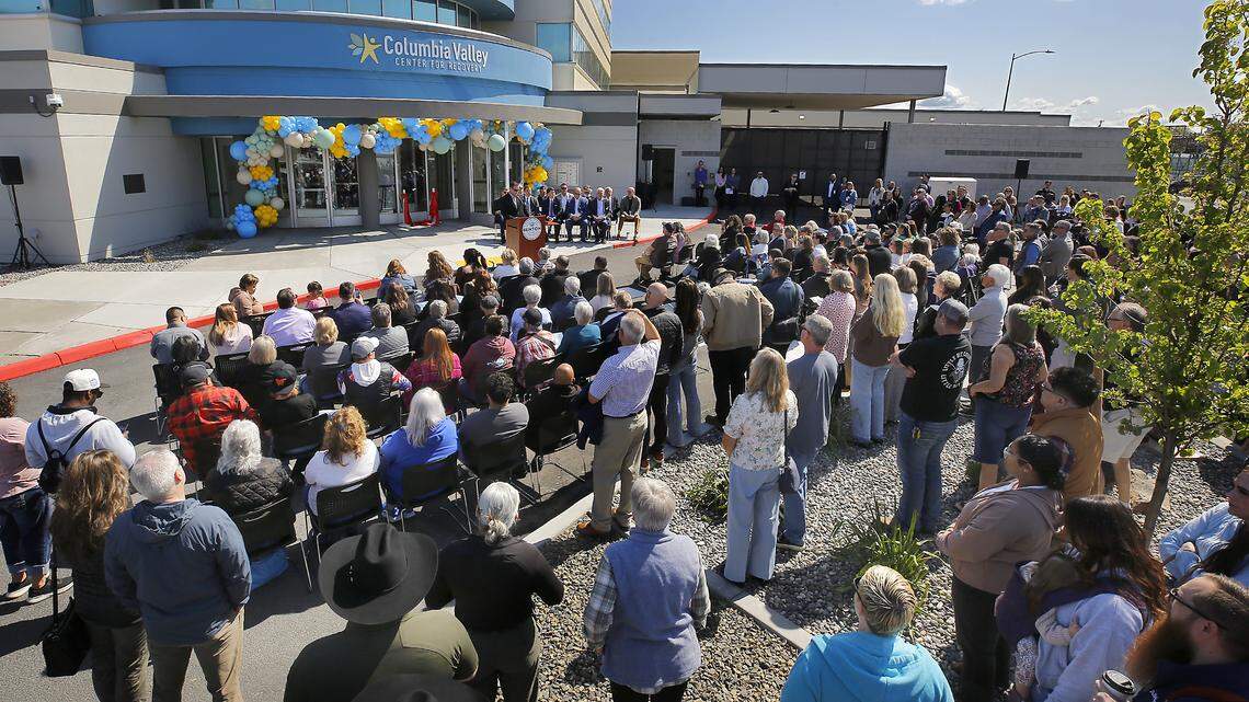 Several hundred attend the grand opening ceremony for the Columbia Valley Center for Recovery in downtown Kennewick.